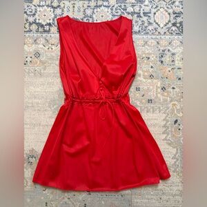 Elegant Red Vintage Top
